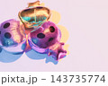 エイリアン　かわいい宇宙人の写真素材 143735774