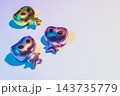 エイリアン　かわいい宇宙人の写真素材 143735779