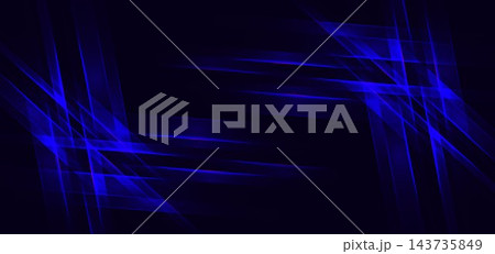 Futuristic glowing blue geometric pattern on...のイラスト素材 [143735849] - PIXTA