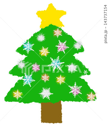 シンプルなクリスマスツリー シンプルなクリスマスツリー 143737154