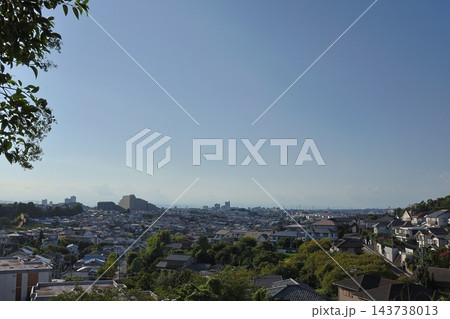 田園都市線すずかけ台駅付近の住宅街の風景 田園都市線すずかけ台駅付近の住宅街の風景 143738013