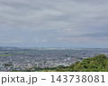 自然が残る湘南平展望台から見下ろす風景　平塚市 143738081