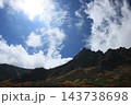 中央アルプス　紅葉の駒ヶ岳快晴　秋風景 143738698