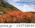 中央アルプス　紅葉の駒ヶ岳快晴　秋風景 143738699