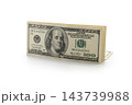 Pack of dollars bills isolated 143739988