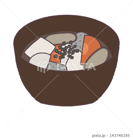 けんちん汁のイラスト けんちん汁のイラスト 143740193