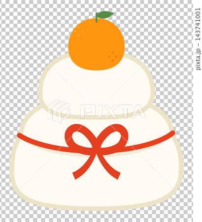 New Year's Kagami Mochi decorated with oranges and mizuhiki (decorative cords) New Year's Kagami Mochi decorated with oranges and mizuhiki (decorative cords) 143741001