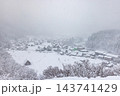 岐阜県　冬の世界遺産 白川郷の雪景色 143741429