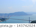 本州と九州を繫ぐ関門橋（福岡県 北九州市、山口県 下関市） 143742024