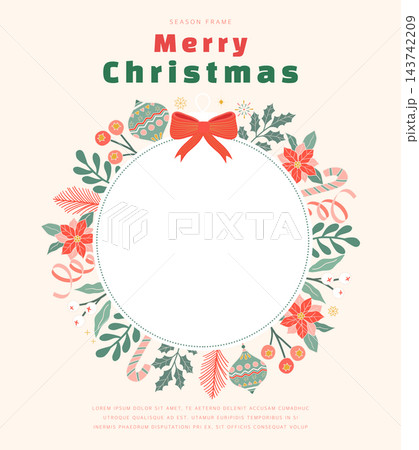 winter Frame Illustration. Web Banner. Pop-up winter Frame Illustration. Web Banner. Pop-up 143742209