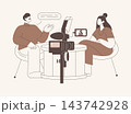 Talk show isolated cartoon vector illustrations. 143742928