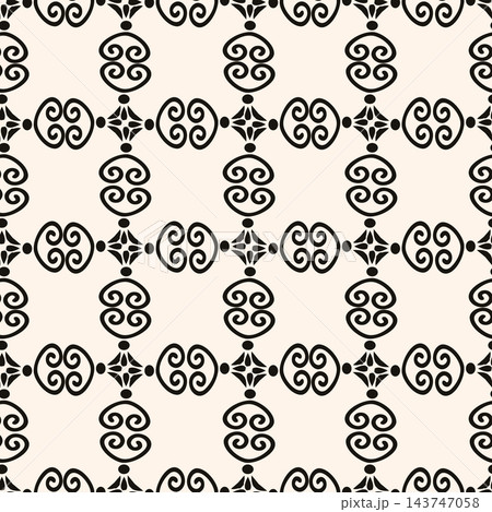 Vector minimal geometric seamless pattern. Small linear element modern lux fabric design textile swatch ladies dress, man shirt all over print block Vector minimal geometric seamless pattern. Small linear element modern lux fabric design textile swatch ladies dress, man shirt all over print block 143747058