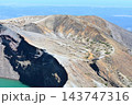 蔵王　御釜を展望する 143747316