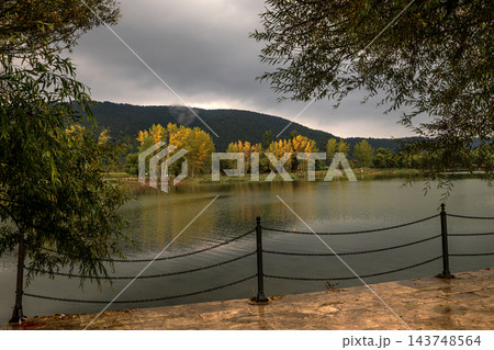 Scenic View of Golcuk Lake in Odemis Turkey During Autumn Season Scenic View of Golcuk Lake in Odemis Turkey During Autumn Season 143748564