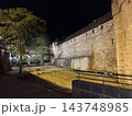 ドイツ_ニュルンベルク_夜の城壁 143748985