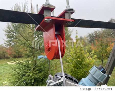 Rigging block for hanging heavy load Rigging block for hanging heavy load 143749264