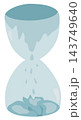 Ice melting hourglass global warming concept climate change time running out element sticker print visual graphic clipart artwork design icon illustration 143749640