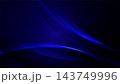 Abstract modern futuristic blue wavy lines with blurred light curved lines background 143749996