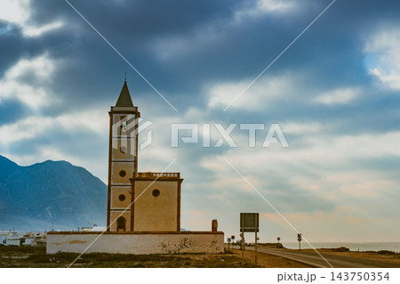 Church of San Miguel in Cabo de Gata, Spain 143750354