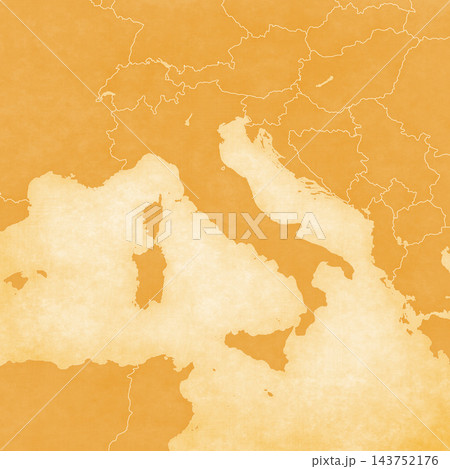 Ocher map of Italy - Blank map Ocher map of Italy - Blank map 143752176