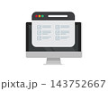computer monitor displaying online survey form with check marks 143752667