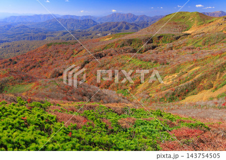 栗駒山 秋の紅葉 栗駒山 秋の紅葉 143754505