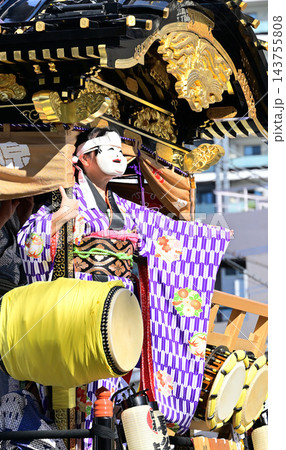 おかめ　山車　川越祭り　 143755808