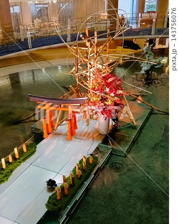広島サミット会場 豪華ホテル内部 広島サミット会場 豪華ホテル内部 143756076
