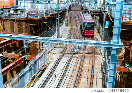 東京 雑司ヶ谷 都電車両と地下トンネル工事 2026.07 c-4 ライトトーン 東京 雑司ヶ谷 都電車両と地下トンネル工事 2026.07 c-4 ライトトーン 143756499