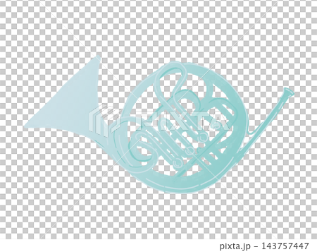 A simple blue horn A simple blue horn 143757447