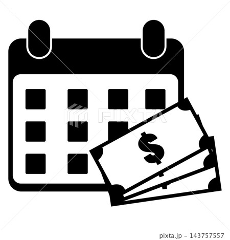 Payday icon for payment deadline. Payment schedule sign. Pay Monthly symbol. flat style. Payday icon for payment deadline. Payment schedule sign. Pay Monthly symbol. flat style. 143757557