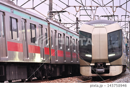 鉄道 私鉄:特急リバティけごん36号+会津136号 500系 鉄道 私鉄:特急リバティけごん36号+会津136号 500系 143758946