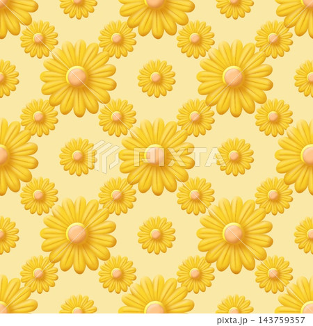 floral pattern with daisy flowers floral pattern with daisy flowers 143759357