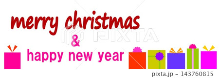 メリークリスマス　merry christmas　ハッピーニューイヤー　happy new year 143760815