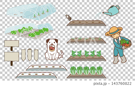 Farm work, field illustrations 143760822