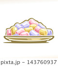 Vector illustration of Marshmallow 143760937