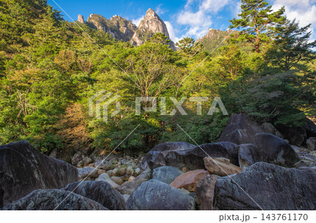 大崩山の祝子川渡渉地点(湧塚分岐) 大崩山の祝子川渡渉地点(湧塚分岐) 143761170