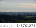 筑波山中腹からの風景、東京方面、夕方 143761273