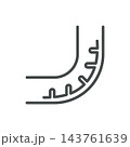 Intestinal Villi Icon. Gut Lining Anatomy. Thin Line Medical Vector Illustration. Isolated Digestive Outline Symbol 143761639