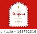 Christmas Card with Candy Cane Frame 143762316