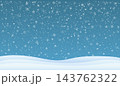 Snowy Winter Landscape Background 143762322