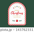 Christmas Card with Candy Cane Frame 143762331