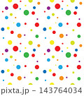 Colorful confetti polka dot vector illustration 143764034