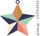 Cute Colorful Geometric Star Christmas Hanging Ornament Cute Colorful Geometric Star Christmas Hanging Ornament 143764932