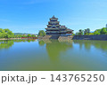 長野県松本市、国宝松本城の風景 長野県松本市、国宝松本城の風景 143765250
