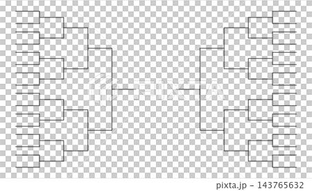 Tournament bracket diagram, isolated illustration 143765632