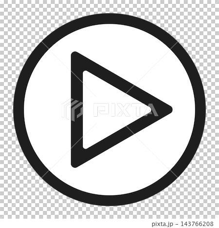 Play button circle outline icon, isolated illustration Play button circle outline icon, isolated illustration 143766208