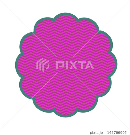 花丸型の背景イラスト 花丸型の背景イラスト 143766995
