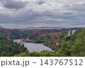 Garabit Viaduct spanning Truyere river valley in Auvergne Rhone Alpes France 143767512