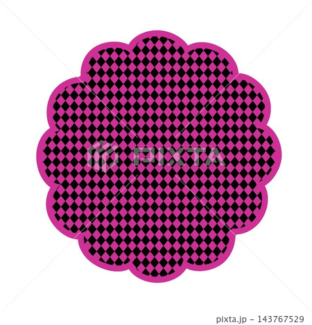 花丸型の背景イラスト 花丸型の背景イラスト 143767529
